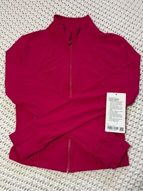 lululemon calypso pink define cropped jacket nulu size 8